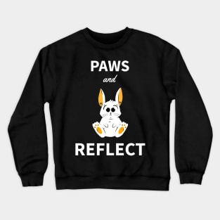 Paws and Reflect Rabbit Crewneck Sweatshirt